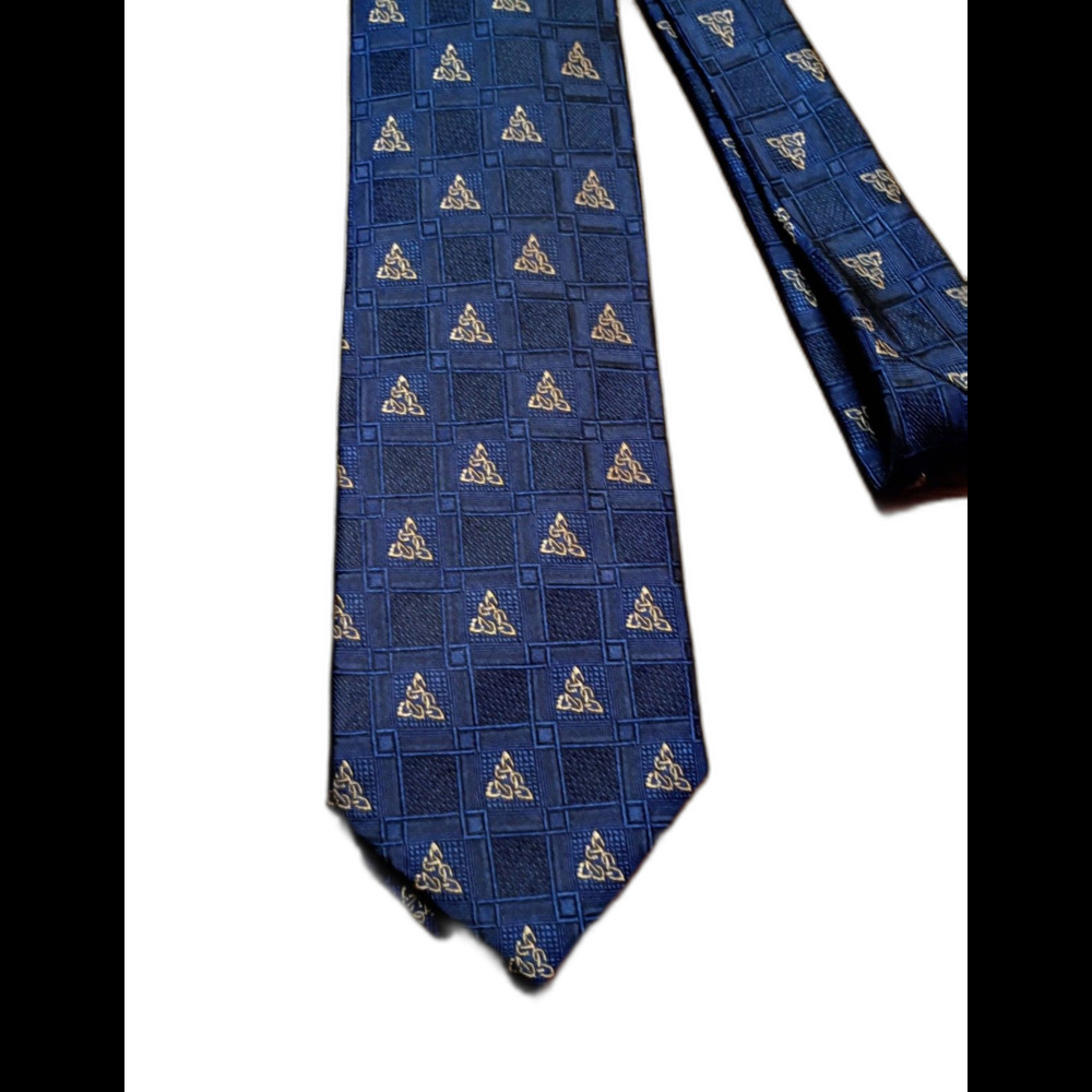 Patrick Francis Ireland Blue Celtic Knot Silk Tie